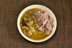 無印のグリーンカレー 俯瞰