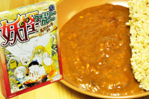 妖怪ファミリーカレー レトルトカレーパッケージ