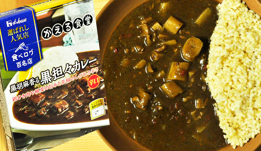 選ばれし人気店 食べログ百名店 かえる食堂 黒胡麻香る黒坦々カレー